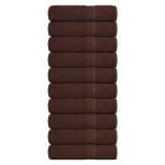 Prosoape de duș 10 buc maro 70x140 cm 360 g/m² 100% bumbac GartenMobel Dekor