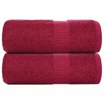 Prosoape pentru oaspeți 2 buc Bordeaux 360 g/m² 100% bumbac GartenMobel Dekor