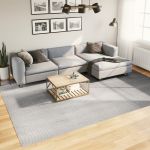 Covor "IZA" aspect scandinav, cu fire scurte, gri, 240x340 cm GartenMobel Dekor