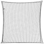 Plasă de remorcă cu funie elastică, negru, 3x3 m, PP GartenMobel Dekor