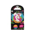 Carte de colorat cu carioci neon - Peripetiile unicornului PlayLearn Toys
