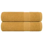 Prosoape de mână 2 buc Aur 50x100 cm 360 g/m² 100% bumbac GartenMobel Dekor