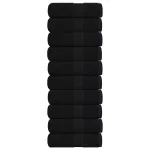 Prosoape pentru oaspeți 10 buc Negru 360 g/m² 100% bumbac GartenMobel Dekor