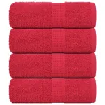 Prosoape pentru oaspeți 4 buc Roșu 30x50cm 360 g/m² 100% bumbac GartenMobel Dekor