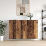 Mobilier cu Montaj pe Perete 2 pcs Lemn vechi 69.5 x 34 x 90 cm GartenMobel Dekor