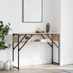 Măsuță consolă cu raft stejar sonoma 105x30x75cm lemn prelucrat GartenMobel Dekor