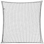 Plasă de remorcă cu funie elastică, negru, 4x4 m, PP GartenMobel Dekor