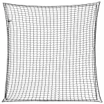 Plasă de remorcă cu funie elastică, negru, 4x4 m, PP GartenMobel Dekor