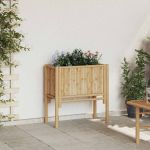 Strat înălțat de grădină Maro 70 x 35 x 70 cm Bambus GartenMobel Dekor