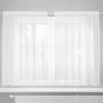 Perdele cu perdele Alb 150 x 140 cm Poliester GartenMobel Dekor