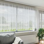 Perdele cu perdele Floral, Altele Alb 500 x 160 cm Poliester GartenMobel Dekor