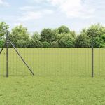 Gard Euro Gri 1.2 x 25 m Fier acoperit cu PVC GartenMobel Dekor
