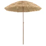Parasol de Plajă Maro Ø 160 x 196 cm Oțel GartenMobel Dekor