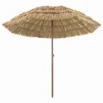 Parasol de Plajă Maro Ø 265 x 267 cm Oțel GartenMobel Dekor