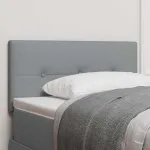 Tăblie cap cu headboard Manual Gri deschis 90 cm țesătură GartenMobel Dekor