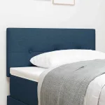 Tăblie cap cu headboard Manual albastru 90 cm țesătură GartenMobel Dekor