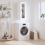 Dulap montat pe perete, alb, 34,5x34x90 cm GartenMobel Dekor