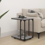 Masă laterală cu roți, gri sonoma 50x35x55,5 cm lemn prelucrat GartenMobel Dekor