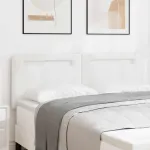 Tăblie cap Pe perete cu headboard Manual Alb 160 cm PVC GartenMobel Dekor
