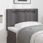 Tăblie cap Pe perete cu headboard Manual Gri 90 cm PVC GartenMobel Dekor