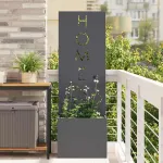 Ghiveci de Grădină cu Panou Decorativ Antracit 50 x 140 cm GartenMobel Dekor