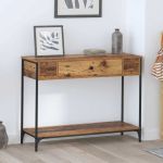 Masă de consolă Lemn vechi 100 x 34.5 x 75 cm Lemn compozit GartenMobel Dekor