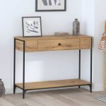 Masă de consolă Other stejar artizanal 100 x 34.5 x 75 cm GartenMobel Dekor