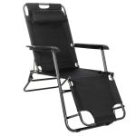 Sezlong pliabil Relax Zero Gravity, 80x60x153cm, negru Household NewTrend