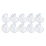Set 10 protectii colturi pentru siguranta copii, drepte, 40x20mm, silicon, transparent Household NewTrend