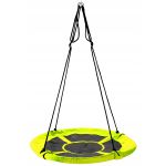 Leagan tip cuib Sersimo G-Line, 100cm, inaltime reglabila, 150 kg, Galben Negru Household NewTrend