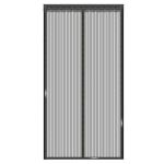 Plasa anti-insecte, cu inchidere magnetica, latime 80-100cm, inaltime 210-220cm, gri Household NewTrend