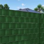 Panou de gard pentru intimitate in gradina, PVC, 35 x 0.19 m, verde Household NewTrend