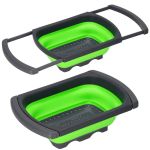 Strecuratoare pliabila pentru chiuveta, din plastic si silicon, brate extensibile, lungime 38-60cm Household NewTrend