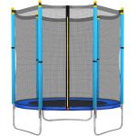 Trambulina Blue, cu plasa de protectie exterioara, 140 cm Household NewTrend