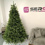 Brad artificial Christmas Deluxe by Sersimo, Carpati cu varfuri verzi, 2D+3D, 250cm Household NewTrend