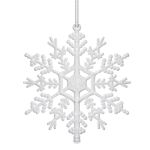Decoratiune brad fulg de zapada, set 3 bucati, 12cm, alb Household NewTrend