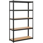 Raft cadru metalic modular pentru depozitare, 5 polite, 180x90x40cm, sarcina 825kg Household NewTrend