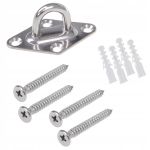 Kit de fixare pentru prelate de soare sau hamace, otel, 9 elemente Household NewTrend