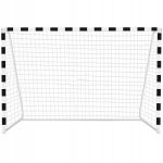 Poarta de fotbal din otel, 200x300cm, profil 38mm, cu elemente de fixare Household NewTrend