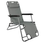 Sezlong pliabil SERSIMO GC30, Relax Zero Gravity, 80x60x153cm, gri mediu Household NewTrend
