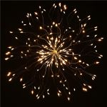 (DL) Instalatie lumina decorativa STAR cu 100 LED-uri, diametru 30cm, alimentare baterii, iluminare galbena Household NewTrend