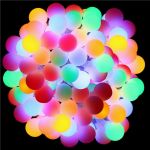 Instalatie bile luminoase pentru gradina, 7,5 metri, 50 LED-uri, cu baterii, multicolor Household NewTrend