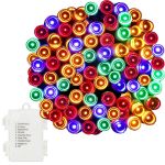 Instalatie lumini de exterior pentru gradina, 9 metri, 120 LED-uri, cu baterii, multicolor Household NewTrend