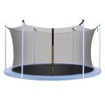 Plasa de siguranta si protectie trambuline, 396cm cu 8 stalpi interiori Household NewTrend