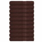 Prosoape pentru saună 10 buc maro 80x200cm 360 g/m² 100% bumbac GartenMobel Dekor