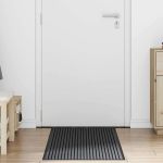 Covoraș de intrare Negru și Gri 60 x 150 cm Polipropilenă, PVC GartenMobel Dekor
