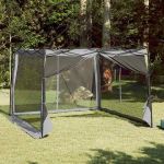 Cort interior din plasă Gri 303 x 303 cm GartenMobel Dekor