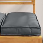 Pernă pentru șezut din paleți 2 pcs Antracit 40 x 40 x 8 cm GartenMobel Dekor