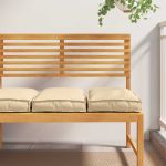 Pernă pentru șezut din paleți 2 pcs Bej 40 x 40 x 8 cm GartenMobel Dekor