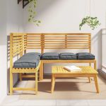 Pernă pentru șezut din paleți 6 pcs Antracit 40 x 40 x 8 cm GartenMobel Dekor
